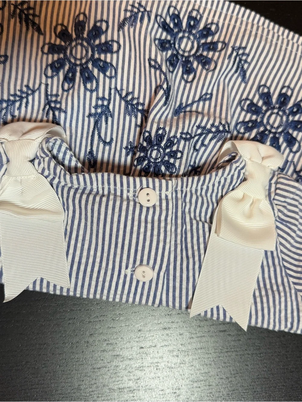 Rare Editions Infant Navy and White Set